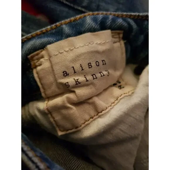 R13 Jeans Alison Skinny In Crosby Stretch Sz 25 Sioux Crispy R13W0005-890 - - Picture 6 of 14